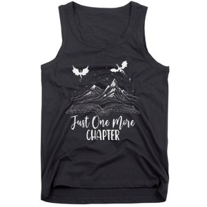 Just One More Chapter Romantasy Dragon Fantasy Romance Book Tank Top