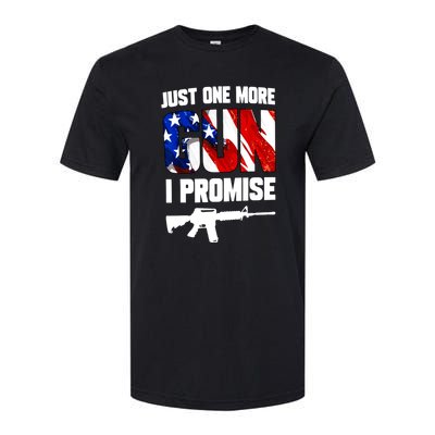 Just One More Gun I Promise American Flag Patriotic Gift Softstyle® CVC T-Shirt