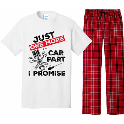 Just One More Car Part I Promise Piston Mechanic Garage Pajama Set