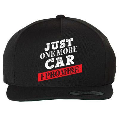 Just One More Car I Promise Funny Funny Gift Wool Snapback Cap