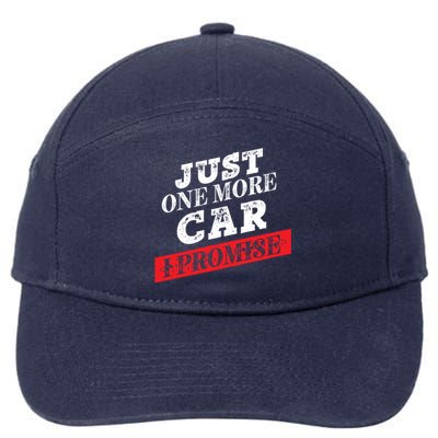 Just One More Car I Promise Funny Funny Gift 7-Panel Snapback Hat