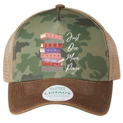 Just One More Page Book Reading Novels Funny Books Legacy Tie Dye Trucker Hat