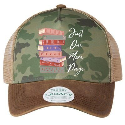 Just One More Page Book Reading Novels Funny Books Legacy Tie Dye Trucker Hat