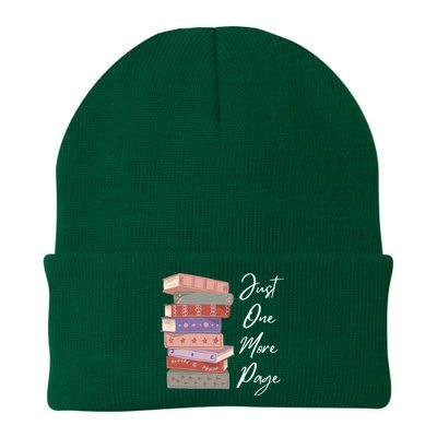 Just One More Page Book Reading Novels Funny Books Knit Cap Winter Beanie