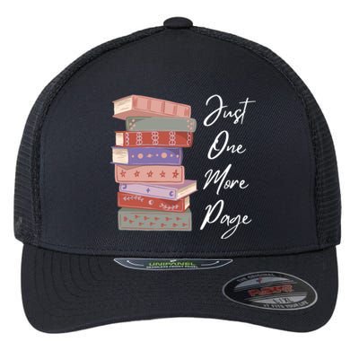 Just One More Page Book Reading Novels Funny Books Flexfit Unipanel Trucker Cap