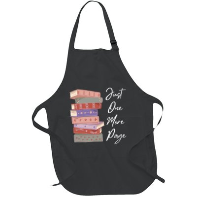 Just One More Page Book Reading Novels Funny Books Apron