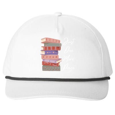 Just One More Page Book Reading Novels Funny Books Snapback Five-Panel Rope Hat