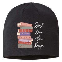 Just One More Page Book Reading Novels Funny Books Sustainable Beanie