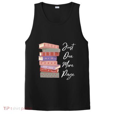 Just One More Page Book Reading Novels Funny Books PosiCharge Competitor Tank