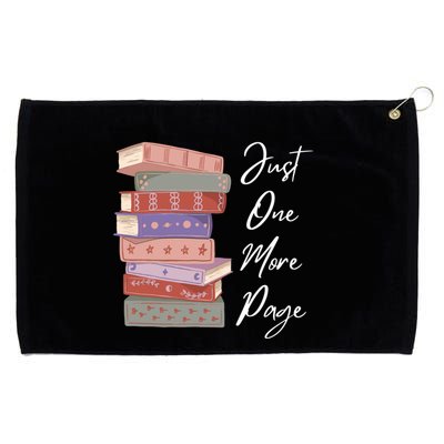 Just One More Page Book Reading Novels Funny Books Grommeted Golf Towel