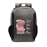 Just One More Page Book Reading Novels Funny Books Vector Backpack