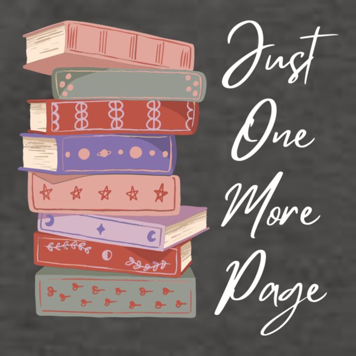 Just One More Page Book Reading Novels Funny Books Vector Backpack
