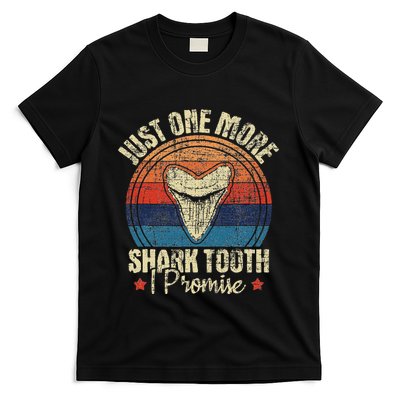 Just One More Shark Tooth I Promise Retro Fossil T-Shirt