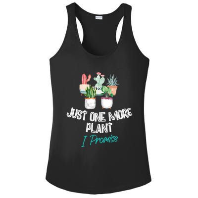 Just One More Plant I Promise Gift Houseplant Appreciation Day Gift Ladies PosiCharge Competitor Racerback Tank