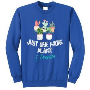 Just One More Plant I Promise Gift Houseplant Appreciation Day Gift Sweatshirt