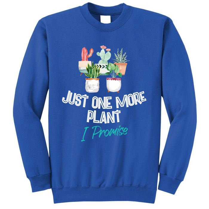 Just One More Plant I Promise Gift Houseplant Appreciation Day Gift Sweatshirt