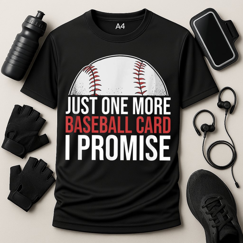 Just One More Baseball Card I Promise For Baseball Fan Cooling Performance Crew T-Shirt
