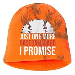 Just One More Baseball Card I Promise For Baseball Fan Kati - Camo Knit Beanie