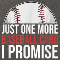 Just One More Baseball Card I Promise For Baseball Fan Cotton Canvas Backpack