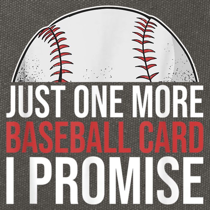 Just One More Baseball Card I Promise For Baseball Fan Cotton Canvas Backpack