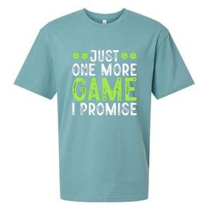 Just One More Game I Promise Pickleball Gift For Pickleball Fans Sueded Cloud Jersey T-Shirt