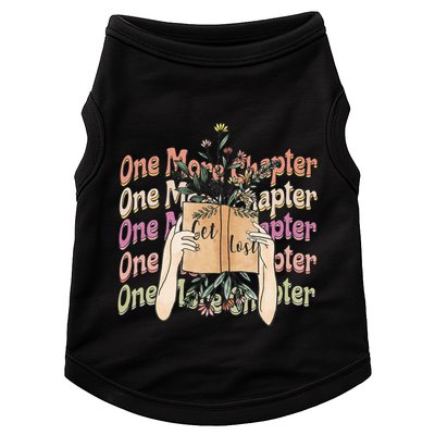 Just One More Chapter Bookworm Book Lover Nerd Reading Gift Doggie Tank