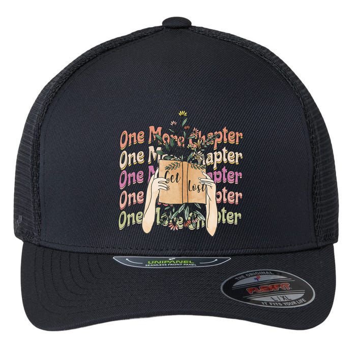 Just One More Chapter Bookworm Book Lover Nerd Reading Gift Flexfit Unipanel Trucker Cap