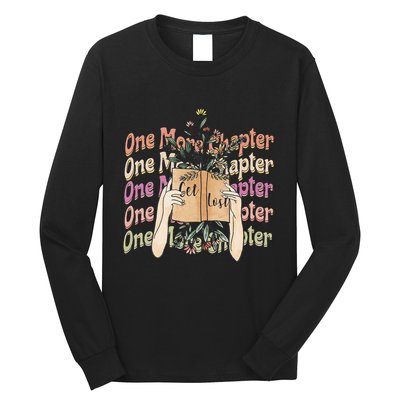 Just One More Chapter Bookworm Book Lover Nerd Reading Gift Long Sleeve Shirt