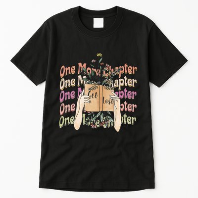 Just One More Chapter Bookworm Book Lover Nerd Reading Gift Tall T-Shirt