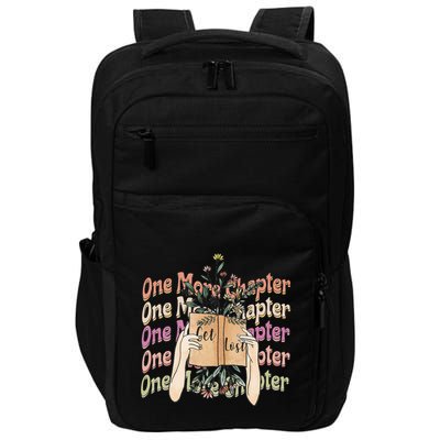 Just One More Chapter Bookworm Book Lover Nerd Reading Gift Impact Tech Backpack