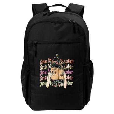 Just One More Chapter Bookworm Book Lover Nerd Reading Gift Daily Commute Backpack