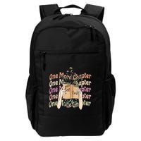 Just One More Chapter Bookworm Book Lover Nerd Reading Gift Backpack