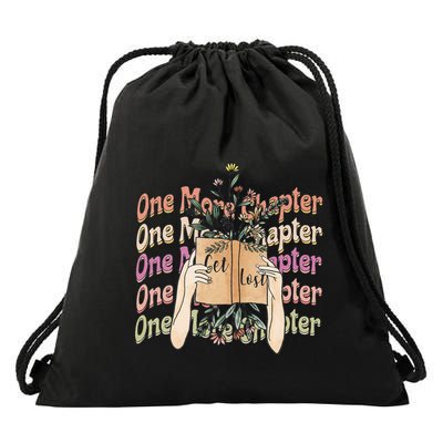 Just One More Chapter Bookworm Book Lover Nerd Reading Gift Drawstring Bag