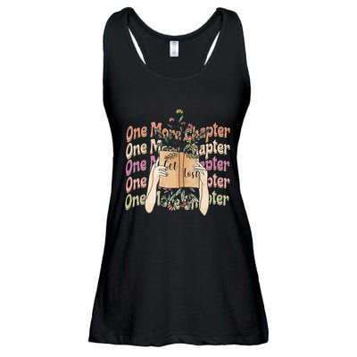 Just One More Chapter Bookworm Book Lover Nerd Reading Gift Ladies Essential Flowy Tank