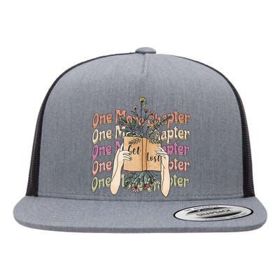 Just One More Chapter Bookworm Book Lover Nerd Reading Gift Flat Bill Trucker Hat