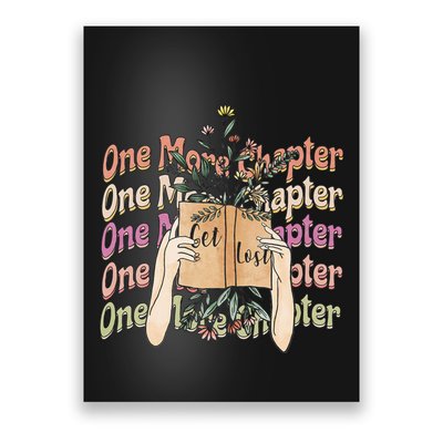 Just One More Chapter Bookworm Book Lover Nerd Reading Gift Poster