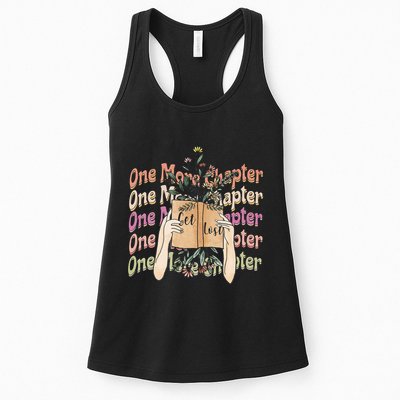 Just One More Chapter Bookworm Book Lover Nerd Reading Gift Womens Tank Top
