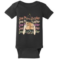Just One More Chapter Bookworm Book Lover Nerd Reading Gift Baby Bodysuit