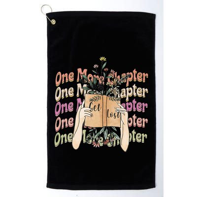 Just One More Chapter Bookworm Book Lover Nerd Reading Gift Golf Towel