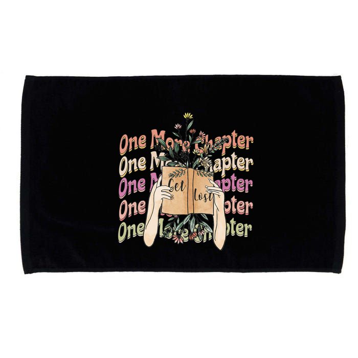 Just One More Chapter Bookworm Book Lover Nerd Reading Gift Microfiber Hand Towel