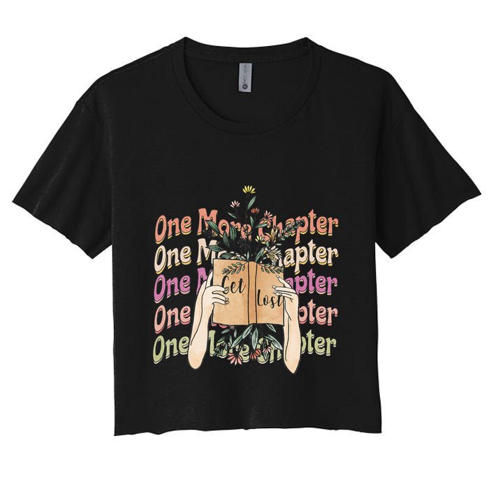 Just One More Chapter Bookworm Book Lover Nerd Reading Gift Crop Top