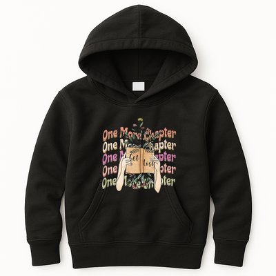 Just One More Chapter Bookworm Book Lover Nerd Reading Gift Kids Hoodie