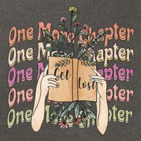 Just One More Chapter Bookworm Book Lover Nerd Reading Gift Cotton Canvas Backpack