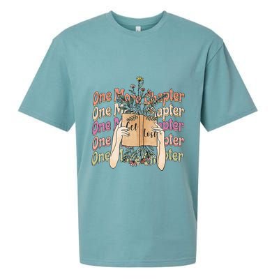 Just One More Chapter Bookworm Book Lover Nerd Reading Gift Sueded Cloud Jersey T-Shirt