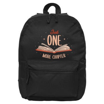 Just One More Chapter Design For A Readers Reading 16 in Basic Backpack