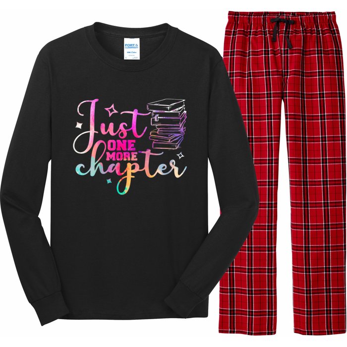 Just One More Chapter Funny Bookish Readers Writers Long Sleeve Pajama Set