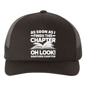 Just One More Chapter Funny Bookworm Gift Yupoong Adult 5-Panel Trucker Hat