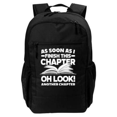 Just One More Chapter Funny Bookworm Gift Daily Commute Backpack