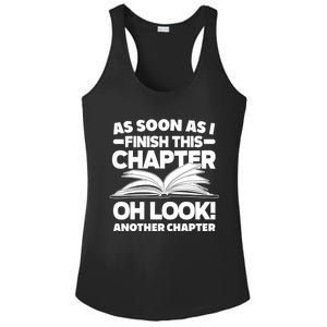 Just One More Chapter Funny Bookworm Gift Ladies PosiCharge Competitor Racerback Tank