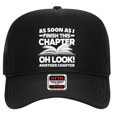Just One More Chapter Funny Bookworm Gift Trucker Hat